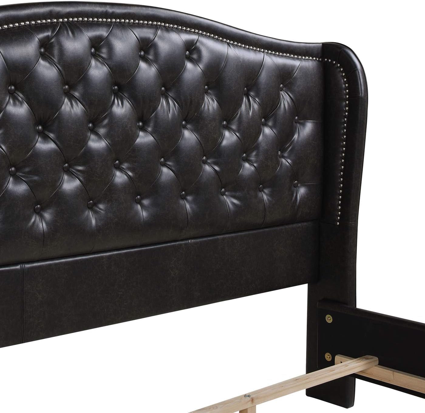 Jennifer Taylor Home Marcella Upholstered Shelter Headboard Bed Set