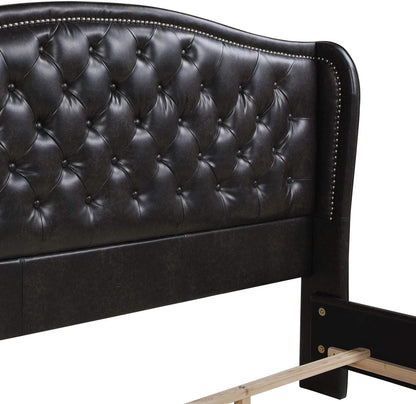 Jennifer Taylor Home Marcella Upholstered Shelter Headboard Bed Set