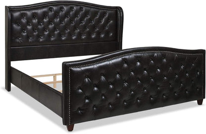 Jennifer Taylor Home Marcella Upholstered Shelter Headboard Bed Set